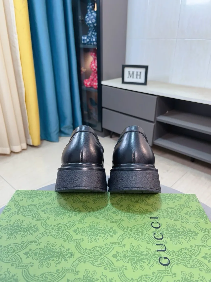 Men's shoes 💰500🌹🌹【GUCCI】The most popular classic Gucci leather shoes. Synchronized with the official website, the upper is made of Italian first-layer cowhide ➕cowhide lining, with unique brand and unique craftsmanship. Highlighting the hot style of the new year. Stop hesitating, stop wandering, get it now. Number: 38--44